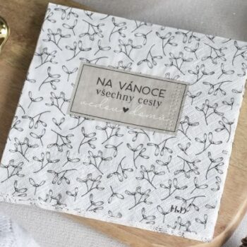Na Vánoce všechny cesty vedou domů, ubrousky
