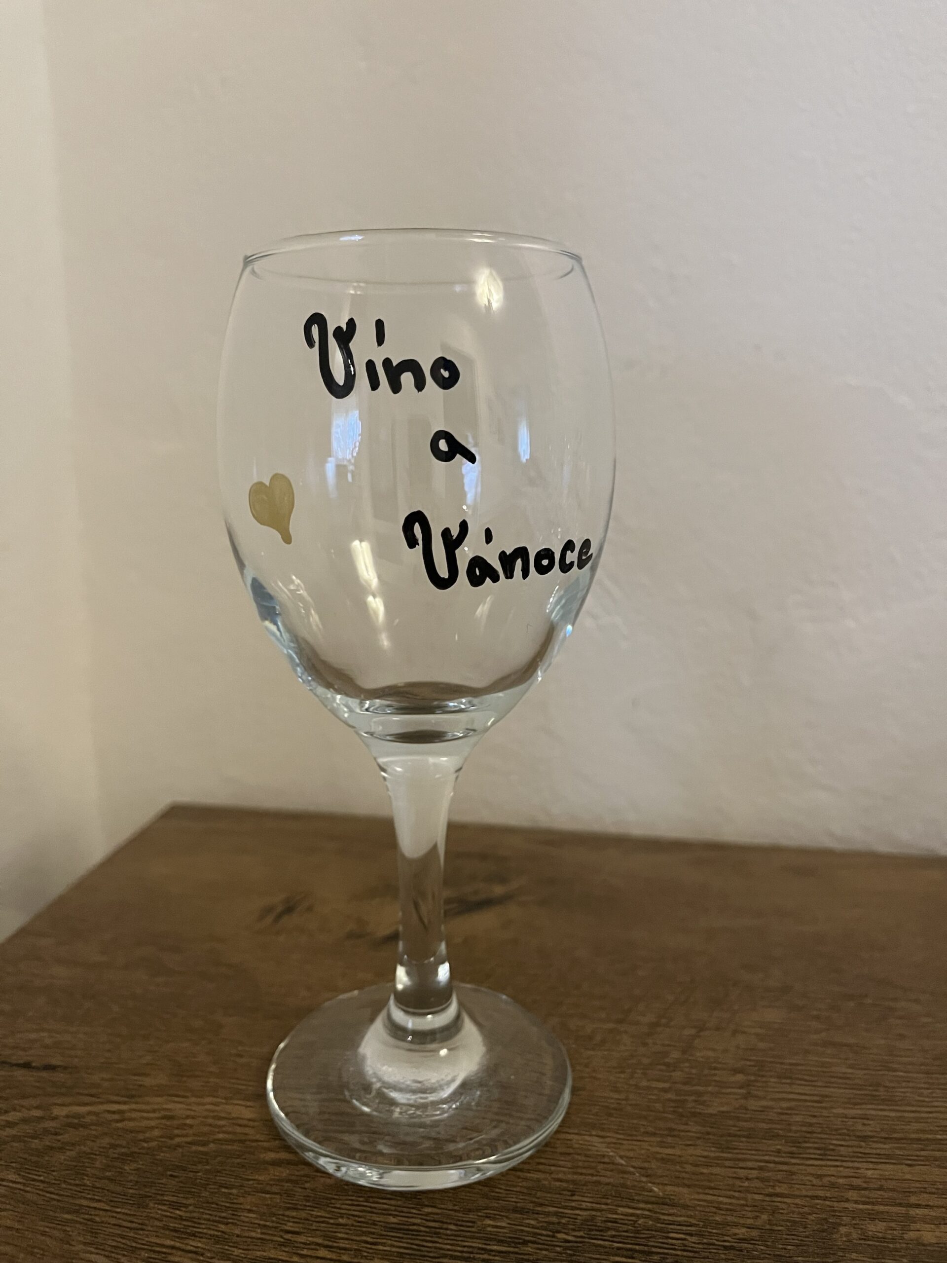 Sklenice na víno s originálním ručním nápisem - Obrázek 2
